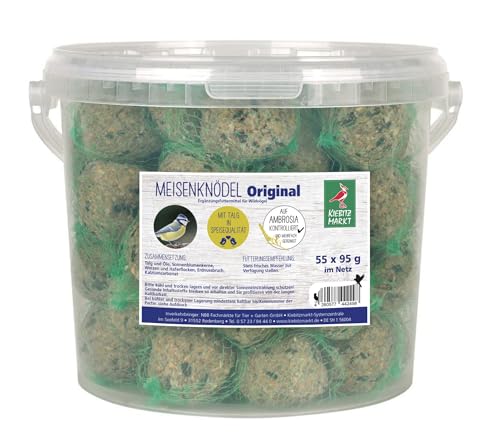 Kiebitzmarkt Meisenknödel Original im Netz Wildvogelfutter 55 x 95 g Eimer Kiebitzmarkt Meisenknödel Original im Netz Wildvogelfutter 55 x 95 g Eimer von Kiebitz Markt