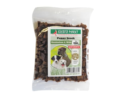Kiebitzmarkt Puppy-Snack + Kaninchen & Wild getreidfrei Hundesnacks 150 g von Kiebitz Markt