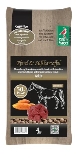 Kiebitzmarkt Superior Hundefutter Trockenfutter Adult Pferd + Süßkartoffel getreidefrei (4 kg) von Kiebitz Markt