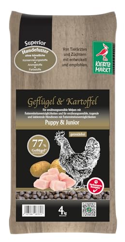 Kiebitzmarkt Superior Hundefutter Trockenfutter Puppy Junior Geflügel + Kartoffel (1 kg) von Kiebitz Markt