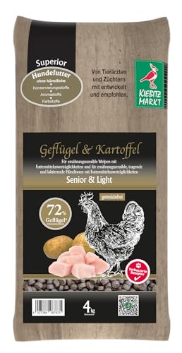 Kiebitzmarkt Superior Hundefutter Trockenfutter Senior/Light Geflügel + Kartoffel getreidefrei (1 kg) von Kiebitz Markt
