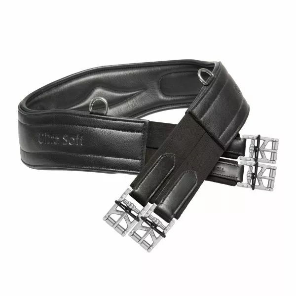 Kieffer Sattelgurt Langgurt Ultrasoft® Leder Schwarz, Gr. 110 cm von Kieffer