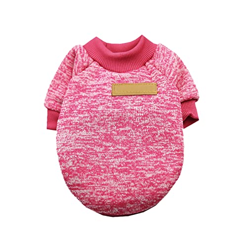 Haustierkleidung Für Kleine Hundemädchen Hundepullover Klassischer warmer Haustierpullover Haustierhundekleidung Strickwaren Warmer Hundepyjama für kleine Warmer Hundemantel Für Große (Hot Pink, S) Haustierkleidung Für Kleine Hundemädchen Hundepullover Klassischer warmer Haustierpullover Haustierhundekleidung Strickwaren Warmer Hundepyjama für kleine Warmer Hundemantel Für Große (Hot Pink, S) von Kielsjajd