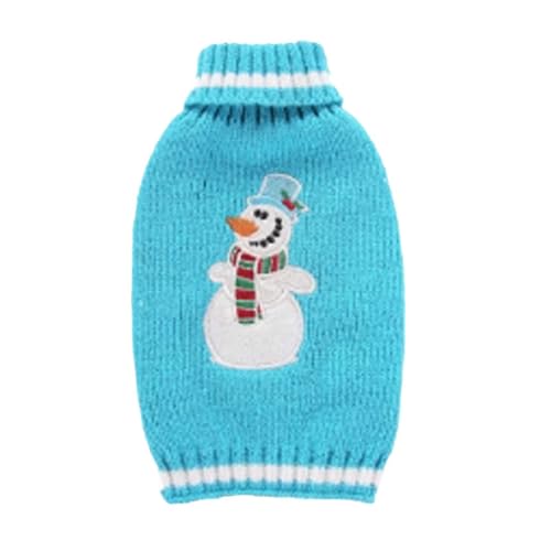 Hundepullover Weihnachten Hund Rollkragenpullover Weihnachten Muster Strickwaren warme Haustier Pullover, Winter Hund Mantel, Pullover Pet-Kostüm für Hundewelpen Party Puppy Geschenk (Light Blue, M) Hundepullover Weihnachten Hund Rollkragenpullover Weihnachten Muster Strickwaren warme Haustier Pullover, Winter Hund Mantel, Pullover Pet-Kostüm für Hundewelpen Party Puppy Geschenk (Light Blue, M) von Kielsjajd