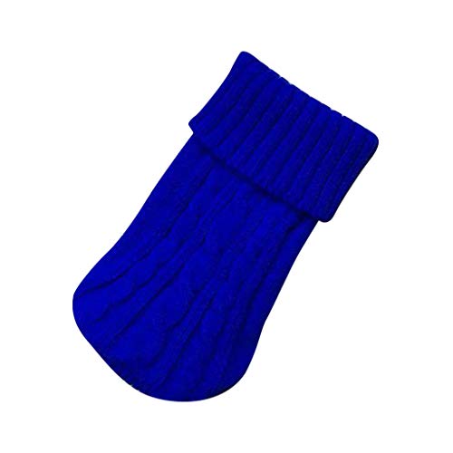 Kielsjajd Hundemantel Strick Mantel für Haustiere, Katzen, Welpen für kleine Pullover, Hundekleidung, Winterjacke, Hundekleidung Hundepullover Gestrickt Kaufen (Dark Blue, XL) von Kielsjajd