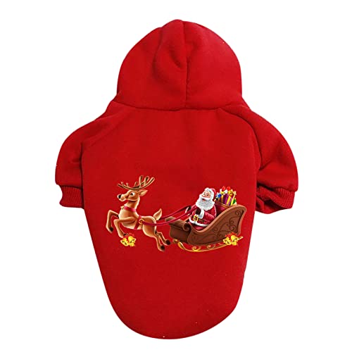 Kielsjajd Hundepullover I My MOM/I My DAD Brief Druck Hundekleidung Große kleine Hundepullover Haustierpullover Hundekleidung Haustierkleidung Kleidung Hundemantel Winter XS-9XL (Red-a, S) von Kielsjajd