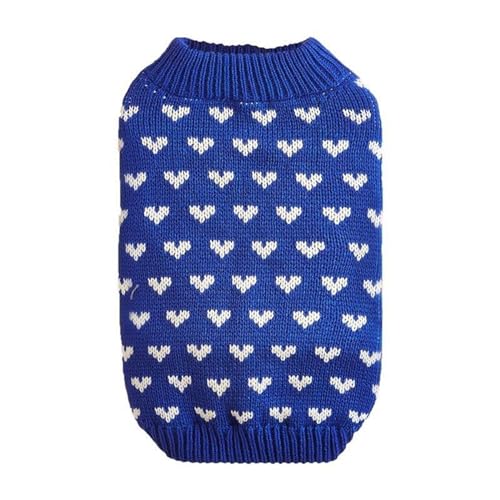 Kielsjajd Hundepullover Valentinstag, Hund Liebe Valentinstagpullover für Kleine Mittelgroße Hunde, Strickpullover Warm Weich, Winter Hunde Kleidung für Indoor Outdoor (C, L) von Kielsjajd
