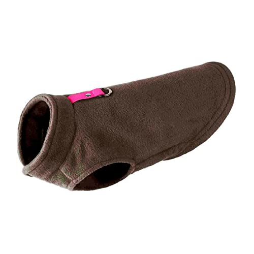 Kielsjajd Softshell Hundepullover Halten Sie Hund Puppen und Pulli Fleece-Weste warm Winterherbst-Tierkleidung Hundepullover Für Bulldoggen (Brown, S) von Kielsjajd