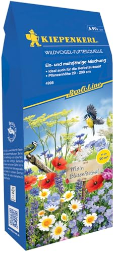 Kiepenkerl Profi-Line Blumensamen-Mischung Wildvogel-Futterquelle 4998 – Blumensamen Mischung für Blumenwiese, mehrjährig, 20-200 cm Wuchshöhe, Futterquelle für Vögel Kiepenkerl Profi-Line Blumensamen-Mischung Wildvogel-Futterquelle 4998 – Blumensamen Mischung für Blumenwiese, mehrjährig, 20-200 cm Wuchshöhe, Futterquelle für Vögel von Kiepenkerl