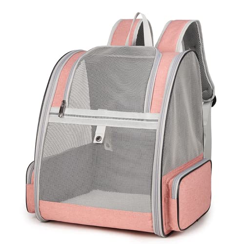 Haustiere Rucksack Transporttasche für Hunde Katzen 7.5kg, Große Tragbare Katzenrucksack Hunderucksack Transparent Top Opening Reisen Airline Genehmigt, Mesh Haustiertragetasche Atmungsaktiv Haustiere Rucksack Transporttasche für Hunde Katzen 7.5kg, Große Tragbare Katzenrucksack Hunderucksack Transparent Top Opening Reisen Airline Genehmigt, Mesh Haustiertragetasche Atmungsaktiv von Kiepoar