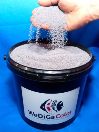 Alaskagrau 0,7-1,2mm, 25kg : WeDiGa Spezialbodengrund für Diskusaquarien von Kies