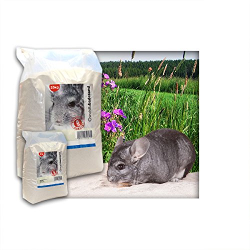 10 kg Premium Chinchilla Badesand Chinchillasand - Made in Germany - samtweiche abgerundete Körnung von Kieskönig