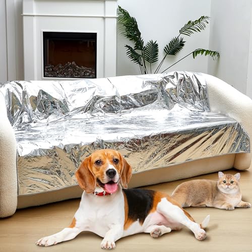 Kigley Haustierabschreckungsmatte, 183 x 140 x 0,04 cm, schmerzfreie Couchmatte, nicht elektrisch, Haustierabwehrmatte, Katzen-Couchbezug, Couch-Pads für Hunde, um Haustiere von Sofa, Couch und Möbeln von Kigley