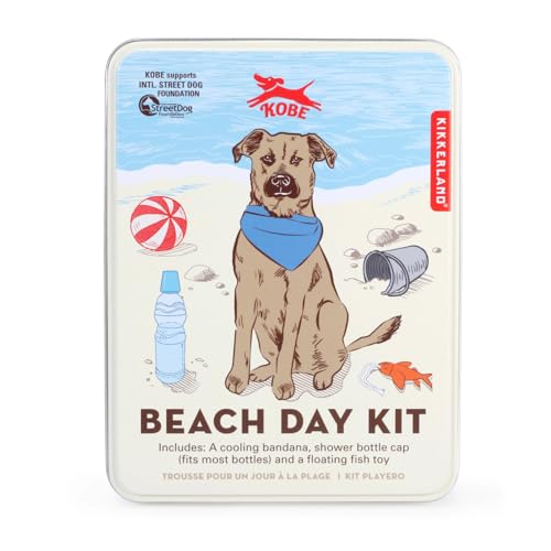 KIKKERLAND Kobe Hunde-Strandtagsset, Reisedose, Geschenk KIKKERLAND Kobe Hunde-Strandtagsset, Reisedose, Geschenk von Kikkerland
