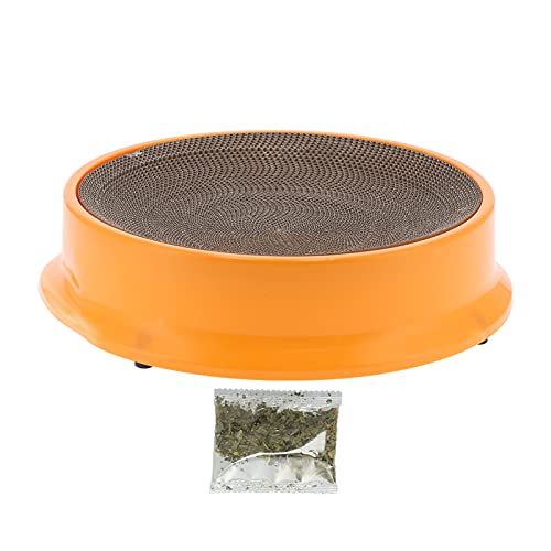 Austauschbarer Kratzbaum aus Wellpappe für Katzen, Kletterbaum, Pappe, Wohnzimmer, Bett, Katzenzubehör (Orange) von Kikumi