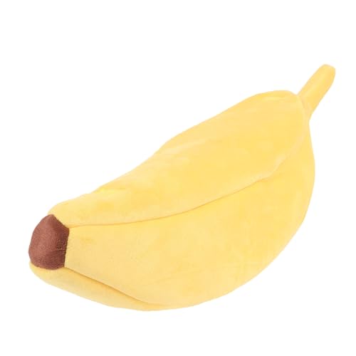 Banana Katze Bett 60x20x17cm Gelbe Abnehmbare Waschbare Süße Lustige Obstformhundebett für Haustiere Unter 2,5 Kg Banana Katze Bett 60x20x17cm Gelbe Abnehmbare Waschbare Süße Lustige Obstformhundebett für Haustiere Unter 2,5 Kg von Kikumi
