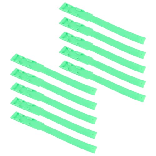Kikumi 10pcs Cow Vieh Markierung Identifikationskragen Bands Kuhvieh -Markierungsmarkierungszubehör (Grün) von Kikumi