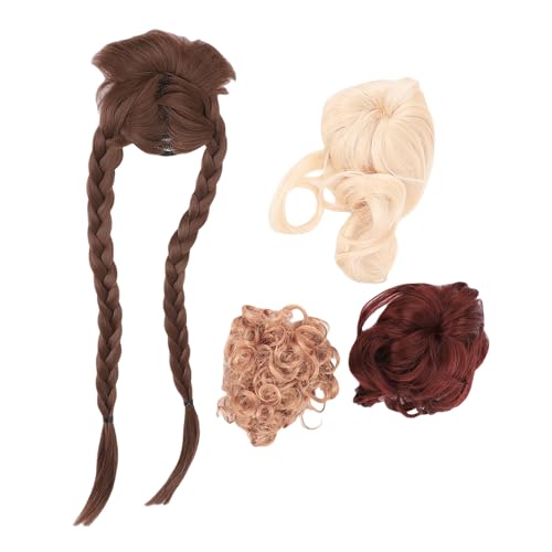 Kikumi 4 Stile Veranda Gans Perücken Braid Statue Kostüm, Lustige Rasengans -Outfits für Gartenterrasse, Erheben Sie Ihr Außendekor mit Charakter und Charme von Kikumi