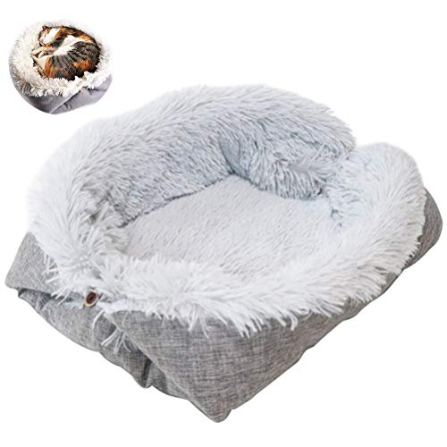 Kikumi Dual Verwenden Plüsch Pet Matte Multifunktional Winter Warme Katzenmatte Weiche Haustiermatte (Grau) von Kikumi