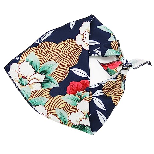 Kikumi Haustier Bandanas Niedliche Gedruckte Weiche Bequeme Waschbare Baumwollhund -Lätzchen Schal für Fotografie -Reisen (L) von Kikumi