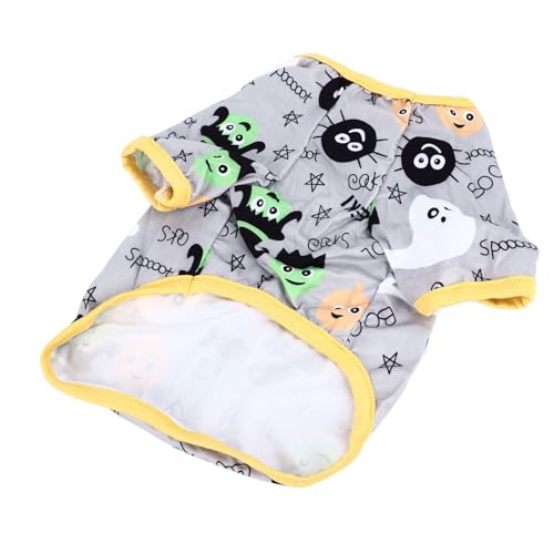 Kikumi Haustier Halloween T -Shirt Atmungsaktiv Weiche Modische Haustierkleidung für Katzen Kleine Hunde M Größe Kikumi Haustier Halloween T -Shirt Atmungsaktiv Weiche Modische Haustierkleidung für Katzen Kleine Hunde M Größe von Kikumi
