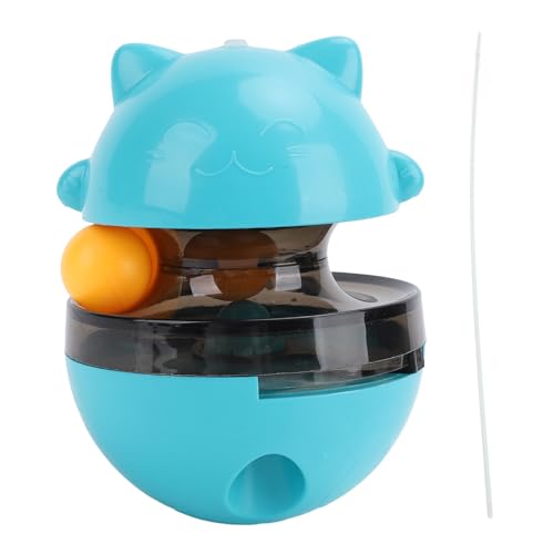 Kikumi Katzen-Leckerli-Spender, Ball, Interaktiv, Rotierend, Verstellbar, Futter-Puzzle, Langsames Füttern, Katzen-Futterspender, Spielzeug, Blau Kikumi Katzen-Leckerli-Spender, Ball, Interaktiv, Rotierend, Verstellbar, Futter-Puzzle, Langsames Füttern, Katzen-Futterspender, Spielzeug, Blau von Kikumi