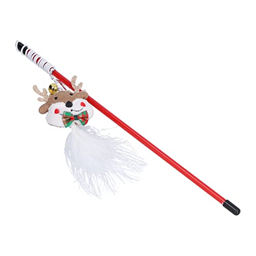 Kikumi Katzenspielzeug, Lustiger Katzenstab, Weihnachts-Elch-Serie, Flip Onslaught, Lustiger Katzenstab aus Kunststoff Kikumi Katzenspielzeug, Lustiger Katzenstab, Weihnachts-Elch-Serie, Flip Onslaught, Lustiger Katzenstab aus Kunststoff von Kikumi