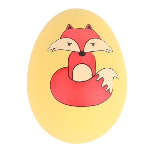 Kikumi Latex Haustierkugel Spielzeug Biss Resistent Interaktives Fetch Play Animal Pet Egg Ball für Katzenhund (Gelb) von Kikumi