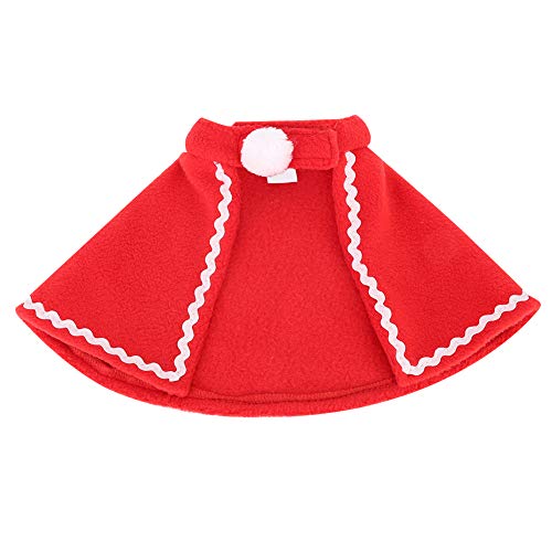 Weihnachtsmann-Winterkleid – Haustier, Hund, Katze, Roter Mantel, Weiches Kostüm, Weihnachtskleidung für Kaninchen, Meerschweinchen (Typ 5 (8,3 x 8,3 x 3,5 Zoll)) von Kikumi