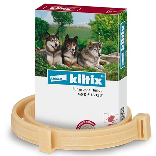 Kiltix Zecken- und Flohhalsband für große, aktive Hunde – ca. 66 cm langes Zeckenhalsband für langanhaltenden Zecken- und Flohschutz – Floh- und Zeckenmittel für Hunde Kiltix Zecken- und Flohhalsband für große, aktive Hunde – ca. 66 cm langes Zeckenhalsband für langanhaltenden Zecken- und Flohschutz – Floh- und Zeckenmittel für Hunde von Kiltix