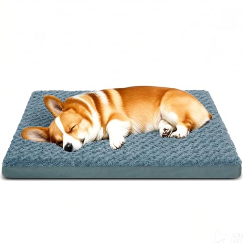 Orthopädische Hundebetten für Hundekäfig, mit abnehmbarem, waschbarem Bezug, Schaumstoff-Matte mit rutschfester Unterseite, wasserdicht, Größe S, M, 88,9 x 45,7 cm Orthopädische Hundebetten für Hundekäfig, mit abnehmbarem, waschbarem Bezug, Schaumstoff-Matte mit rutschfester Unterseite, wasserdicht, Größe S, M, 88,9 x 45,7 cm von Kimpets