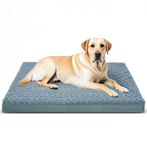 Orthopädische Hundebetten für Hundekäfig, mit abnehmbarem, waschbarem Bezug, Schaumstoff-Matte mit rutschfester Unterseite, wasserdicht, groß, 101,6 x 76,2 cm Orthopädische Hundebetten für Hundekäfig, mit abnehmbarem, waschbarem Bezug, Schaumstoff-Matte mit rutschfester Unterseite, wasserdicht, groß, 101,6 x 76,2 cm von Kimpets