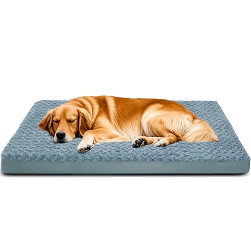 Orthopädische Hundebetten für Hundekäfig, mit abnehmbarem, waschbarem Bezug, Schaumstoff-Matte mit rutschfester Unterseite, wasserdicht, groß, 119,9 x 76,2 cm Orthopädische Hundebetten für Hundekäfig, mit abnehmbarem, waschbarem Bezug, Schaumstoff-Matte mit rutschfester Unterseite, wasserdicht, groß, 119,9 x 76,2 cm von Kimpets