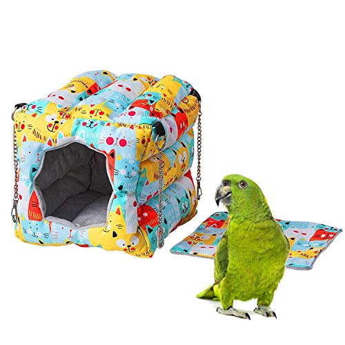 Warmes Vogelnest zum Kuscheln, für Papageien, Wintor, Habitat, Höhle kleine und mittelgroße Tiere, Wellensittiche, Nymphensittiche, Meerschweinchen, Hamster, Eichhörnchen, Igel, Chinchilla, 22,6 x cm Warmes Vogelnest zum Kuscheln, für Papageien, Wintor, Habitat, Höhle kleine und mittelgroße Tiere, Wellensittiche, Nymphensittiche, Meerschweinchen, Hamster, Eichhörnchen, Igel, Chinchilla, 22,6 x cm von KinTor