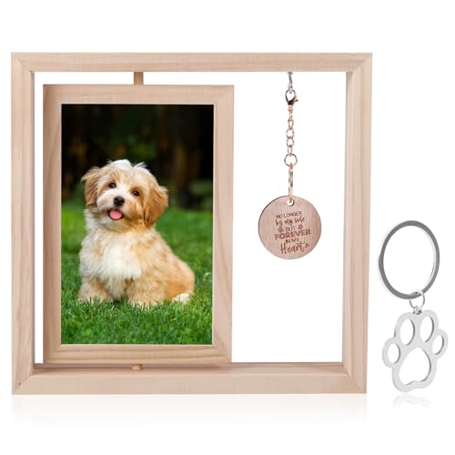 Gedenkrahmen für Haustiere, Pfotenabdruck, mit Tonabdruck-Set, Pfotenabdruck-Set und Foto-Display für 10 x 15 cm, für Haustierbesitzer, Hunde und Katzen Gedenkrahmen für Haustiere, Pfotenabdruck, mit Tonabdruck-Set, Pfotenabdruck-Set und Foto-Display für 10 x 15 cm, für Haustierbesitzer, Hunde und Katzen von Kinberry