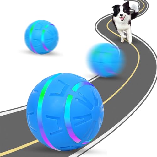 Kinberry Interaktiver Hundeball, vibrierender Hundeball, wiederaufladbar, unzerstörbar, selbstbeweglich, springend, interaktives Hundespielzeug mit LED-Lichtern für kleine, mittelgroße und große Hunde Kinberry Interaktiver Hundeball, vibrierender Hundeball, wiederaufladbar, unzerstörbar, selbstbeweglich, springend, interaktives Hundespielzeug mit LED-Lichtern für kleine, mittelgroße und große Hunde von Kinberry