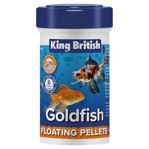 King British Goldfish Floating Pellets 42g - Multi-Vitamin Alleinfuttermittel - Natürliche Inhaltsstoffe - Klare Wasserformel - Bringt Fische an die Oberfläche - Für Kaltwasserfische King British Goldfish Floating Pellets 42g - Multi-Vitamin Alleinfuttermittel - Natürliche Inhaltsstoffe - Klare Wasserformel - Bringt Fische an die Oberfläche - Für Kaltwasserfische von King British