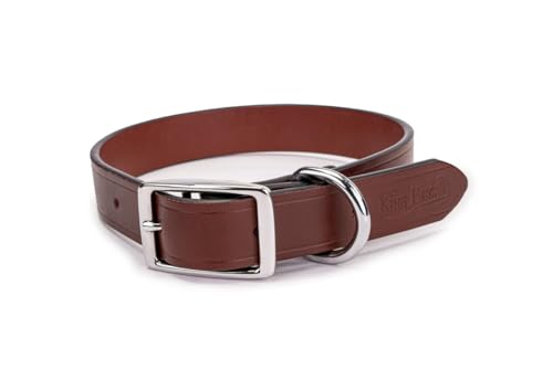 King Buck Hundehalsband aus Leder mit D-Ring, Leder, Größe M von King Buck