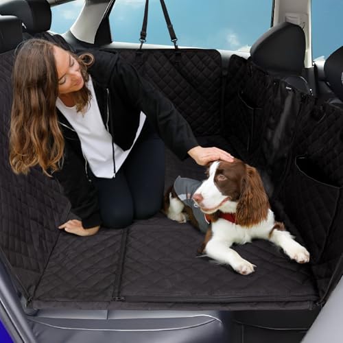 KingCamp Hundedecke Rückbank Mit Harter Unterseite, 137 x 65 cm, Hundesitzbezug Auto Mit Sicherheitsgurte, Wasserdicht Hundeschutz Kratzfest Rutschfest für PKWs SUV KingCamp Hundedecke Rückbank Mit Harter Unterseite, 137 x 65 cm, Hundesitzbezug Auto Mit Sicherheitsgurte, Wasserdicht Hundeschutz Kratzfest Rutschfest für PKWs SUV von KingCamp