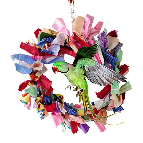 KingbeefLIU Haustier Vogel Papagei Stoff Kreis Ring Barsch Ständer Schaukel Hängenden Käfig Kauen Biss Spielzeug Vogel Beißen Spielzeug Zum Klettern Und Kauen Mehrfarbig KingbeefLIU Haustier Vogel Papagei Stoff Kreis Ring Barsch Ständer Schaukel Hängenden Käfig Kauen Biss Spielzeug Vogel Beißen Spielzeug Zum Klettern Und Kauen Mehrfarbig von KingbeefLIU