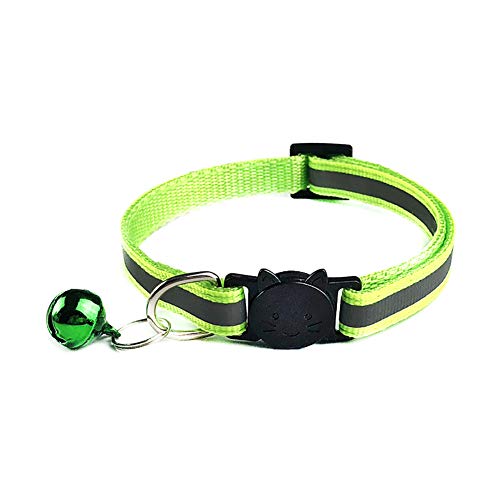 KingbeefLIU Haustiere Dog Bell Night Safety Reflektierendes Halsband Katzenkopf Schnalle Halskette Halsriemen Petite and Cute Minimalist Wind Pet Ring Leuchtendes Grün KingbeefLIU Haustiere Dog Bell Night Safety Reflektierendes Halsband Katzenkopf Schnalle Halskette Halsriemen Petite and Cute Minimalist Wind Pet Ring Leuchtendes Grün von KingbeefLIU