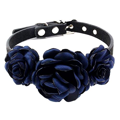 Kingke Blumenmädchen Hundehalsband für Hündinnen Haustier Floral Halsketten Rose Blume Dekorationen Katzenhalsbänder Keine Glocke Verstellbar Kingke Blumenmädchen Hundehalsband für Hündinnen Haustier Floral Halsketten Rose Blume Dekorationen Katzenhalsbänder Keine Glocke Verstellbar von Kingke