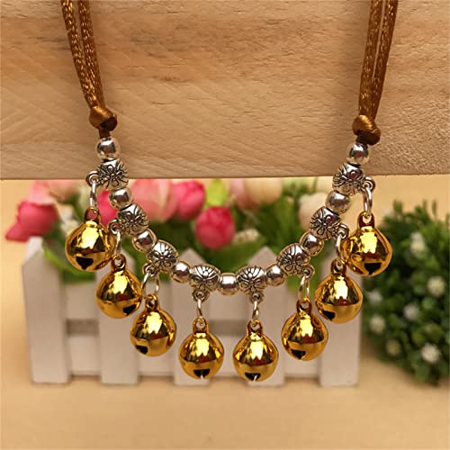 Kingke Halsband für Hunde und Katzen, mit Glöckchen, verstellbar, tibetischer Stil, Anti-Verlust Kingke Halsband für Hunde und Katzen, mit Glöckchen, verstellbar, tibetischer Stil, Anti-Verlust von Kingke
