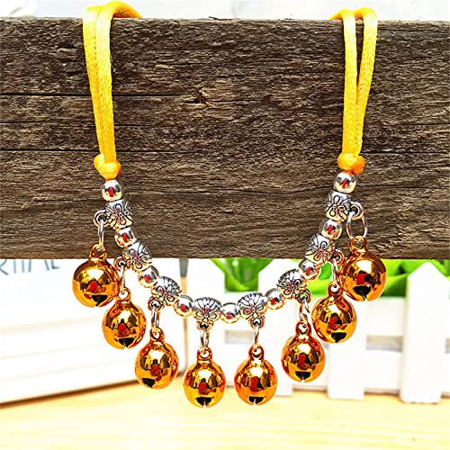 Kingke Halsband für Hunde und Katzen, mit Glöckchen, verstellbar, tibetischer Stil, Anti-Verlust Kingke Halsband für Hunde und Katzen, mit Glöckchen, verstellbar, tibetischer Stil, Anti-Verlust von Kingke