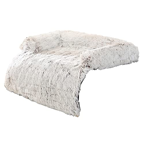 Kingke Hund Plüsch Sofa Bett für Winter Plüsch Hundebetten Kissen Hund Plüsch Bett Auto Haustier Bett Komfort Warm für Hunde Zwinger Zubehör von Kingke