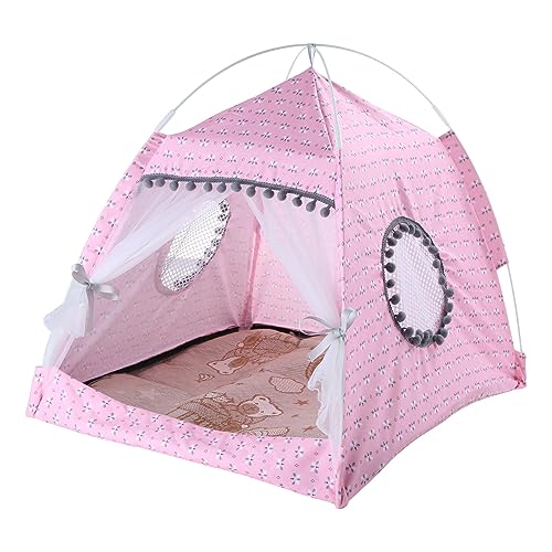 Kingke Katzenbett für Indoor Katzen Kleines Hundebett Haus Sommer Welpenzelt Bett Atmungsaktiv Höhle Hütte Abnehmbares 2-seitiges Kissen Kingke Katzenbett für Indoor Katzen Kleines Hundebett Haus Sommer Welpenzelt Bett Atmungsaktiv Höhle Hütte Abnehmbares 2-seitiges Kissen von Kingke