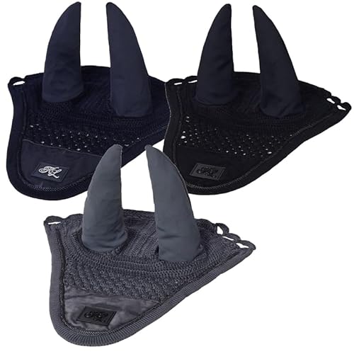 Kingsland Fliegenmütze KLnixe Fliegenhaube, Fliegenohrenschutz mit Glitter Größe Vollblut, Farbe Black von Kingsland