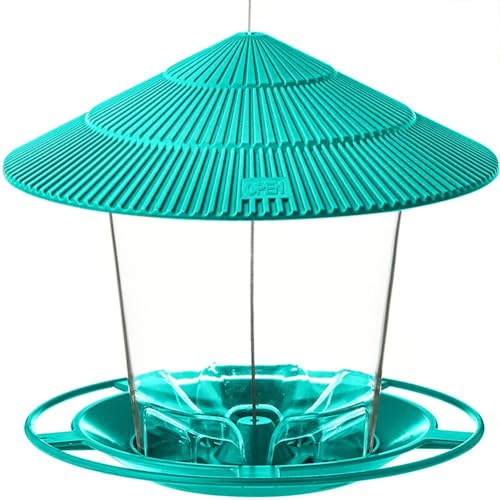 Kioball Vogelfutterspender für Den Außenbereich, zum Aufhängen, Leicht zu Reinigen und zu Befüllen, Verstellbarer Futterspender mit Mehreren Löchern, Futterspenderhalter, Futterspender C Kioball Vogelfutterspender für Den Außenbereich, zum Aufhängen, Leicht zu Reinigen und zu Befüllen, Verstellbarer Futterspender mit Mehreren Löchern, Futterspenderhalter, Futterspender C von Kioball