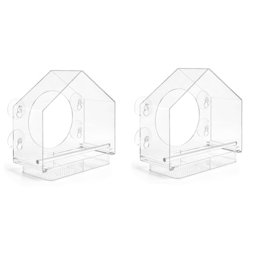 Kioball Vogelkäfig Aus Kunststoff mit Mittlerer Wandstärke,Transparent,für Kleine Haustiere,Vogelkäfig Zur Wandmontage,Futterspender für Vögel Aus Adsorptionskunststoff für Außenbereich Kioball Vogelkäfig Aus Kunststoff mit Mittlerer Wandstärke,Transparent,für Kleine Haustiere,Vogelkäfig Zur Wandmontage,Futterspender für Vögel Aus Adsorptionskunststoff für Außenbereich von Kioball