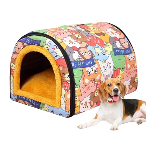 Kioriur Hundehütte für den Außenbereich – wasserdichte Katzenhöhle für Katzen im Freien für Haustiere | Katzenhaus für Hunde, wasserdicht, für den Außenbereich, warm von Kioriur